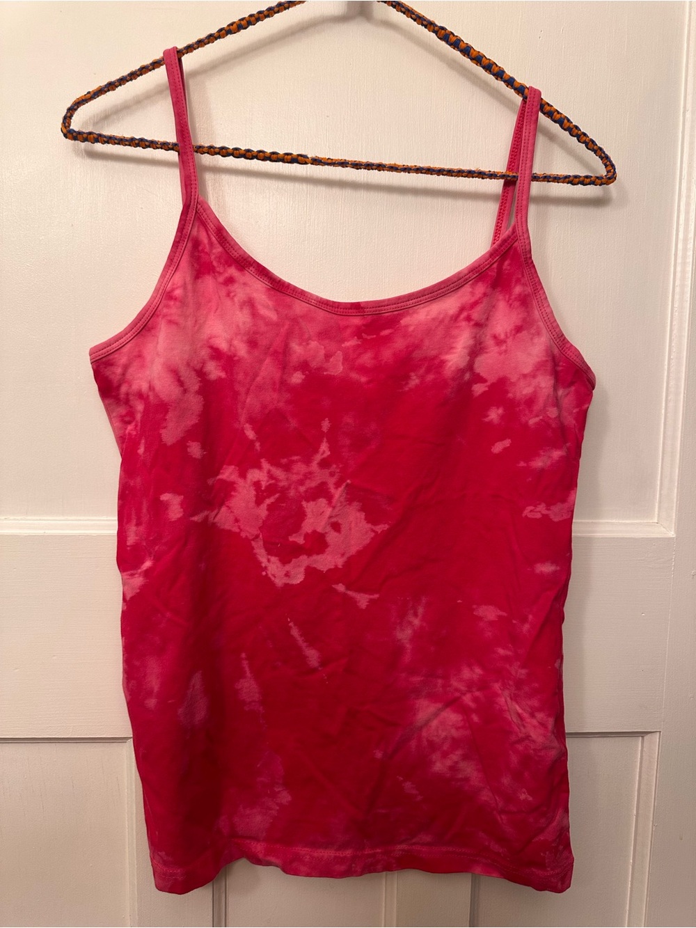 ⭐️ g21 XL Tie-Dye Spaghetti Strap Camisole in Bright Pink